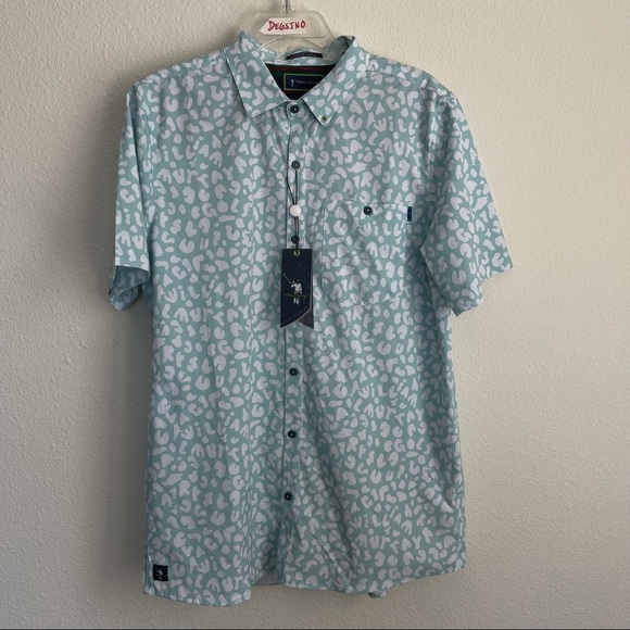 William Murray Stretch Golf Short Sleeve Button Up - Picture 2 of 7